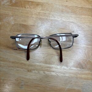 PERRY ELLIS Metal RX Glasses Frames Geometric Bronze Rectangular Men Women